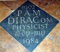 Paul Adrien Maurice Dirac - hrob