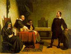 Obraz: Galilei pře inkvizičním soudem