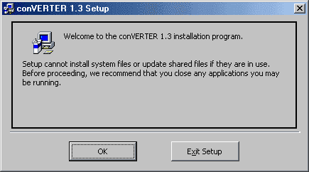 Úvodní obrazovka instalačního programu