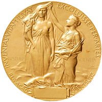 Nobelova cena - zadní strana medaile