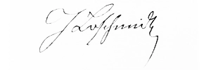 Podpis Johanna Josefa Loschmidta
