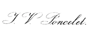 Podpis J. V. Ponceleta